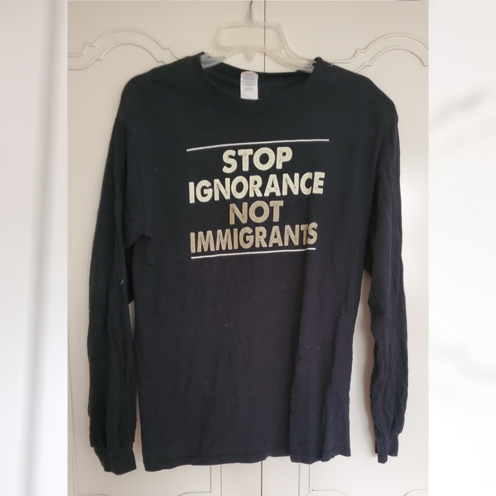 ✴ 2/$20 Immigrant rights long sleeve unisex shirt
